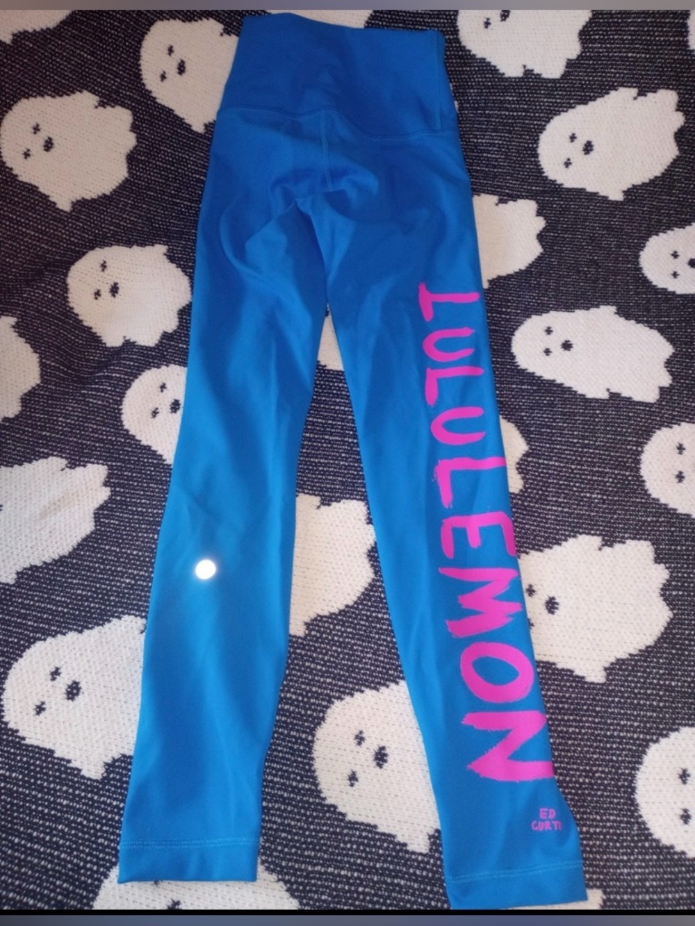Lululemon x Ed Curtis Wunder Train Poolside Blue Pink Capsule Discontinued Sz 2